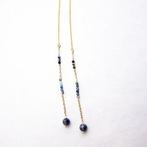 Gold Fill Sodalite Threaders (Pride Series)